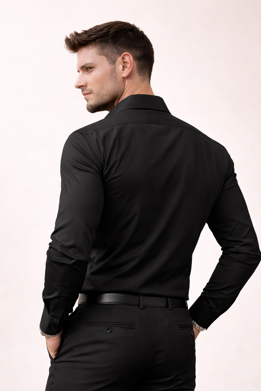 Camisa slim elástica