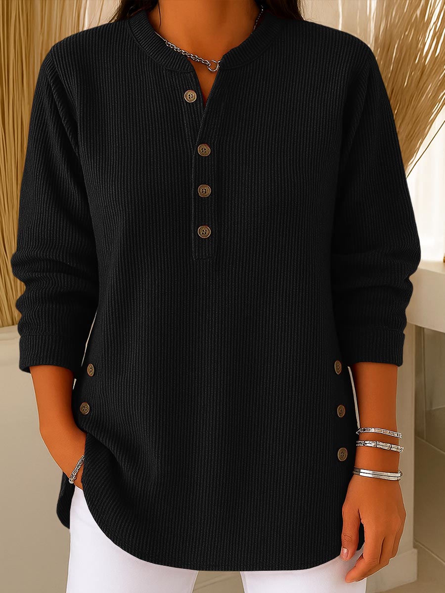 Camiseta de punto con botones