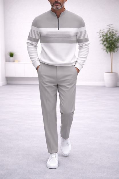 Conjunto rayas jersey y pantalón