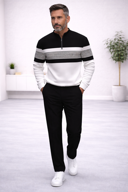 Conjunto rayas jersey y pantalón