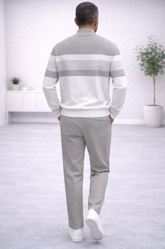 Conjunto rayas jersey y pantalón