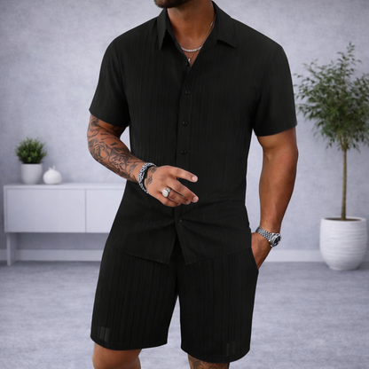 Conjunto lino camisa y pantalón corto