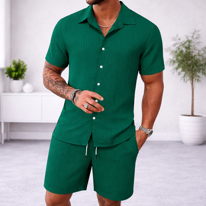 Conjunto lino camisa y pantalón corto