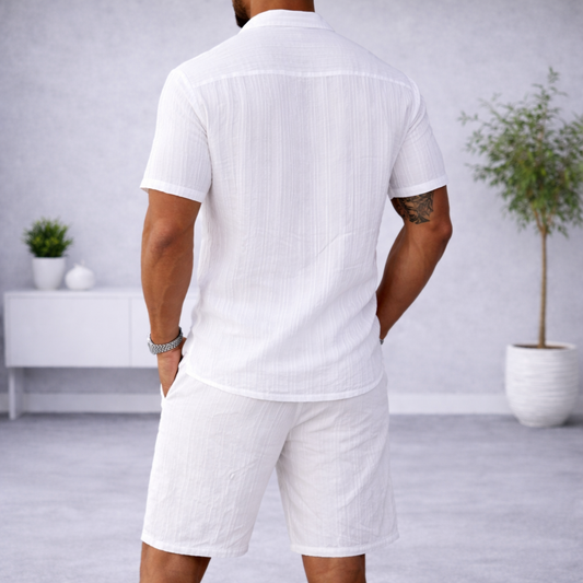 Conjunto lino camisa y pantalón corto