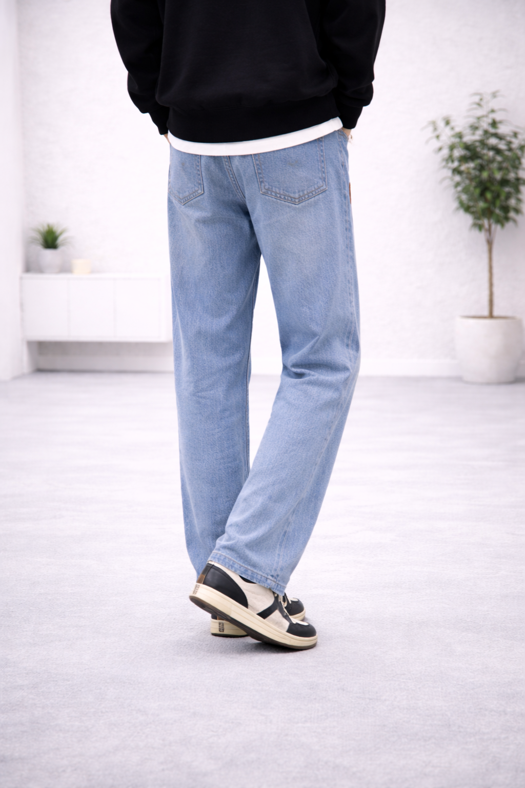 Pantalones corte recto