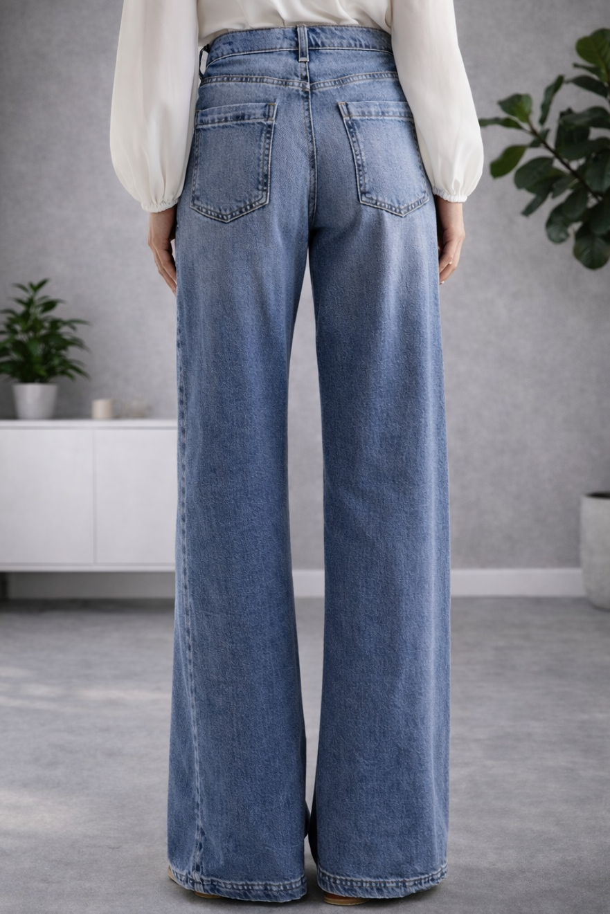 Pantalones vintage de tiro alto