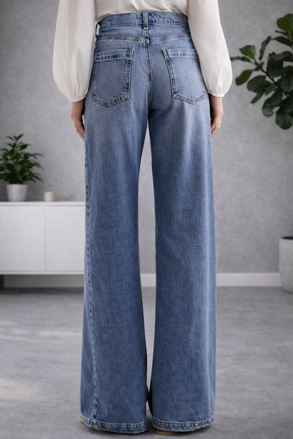 Pantalones vintage de tiro alto