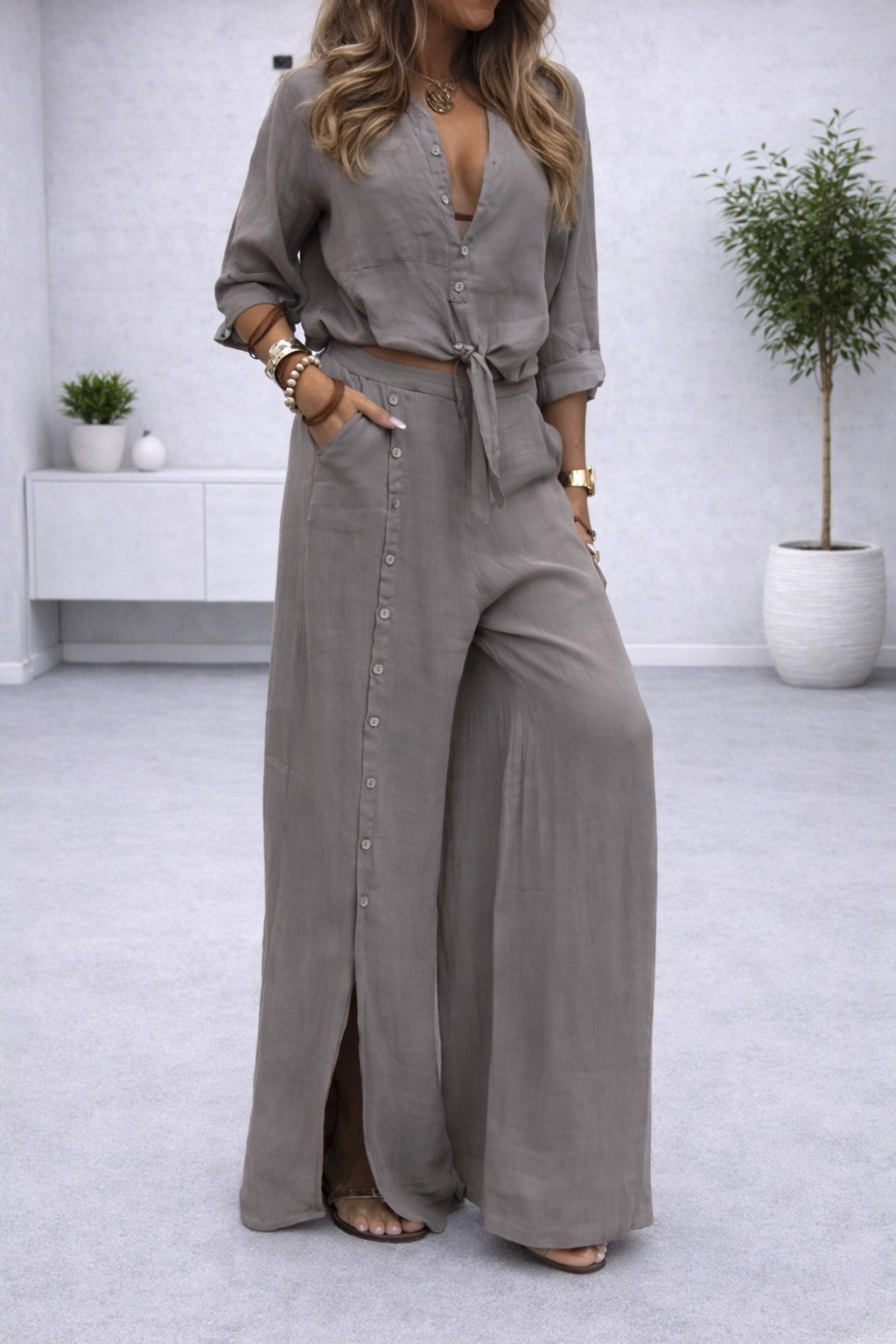 Conjunto chic fluido