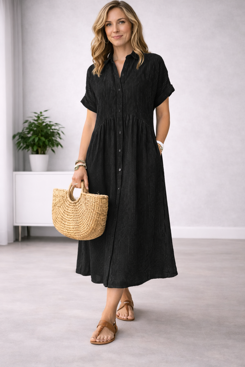 Vestido midi ligero
