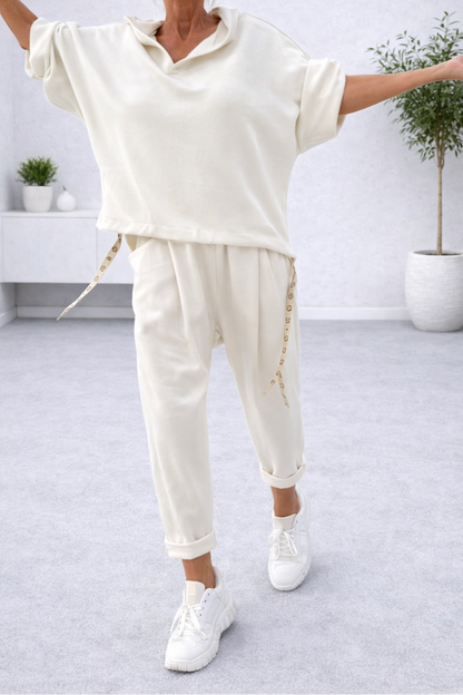 Conjunto sudadera oversize y pantalón