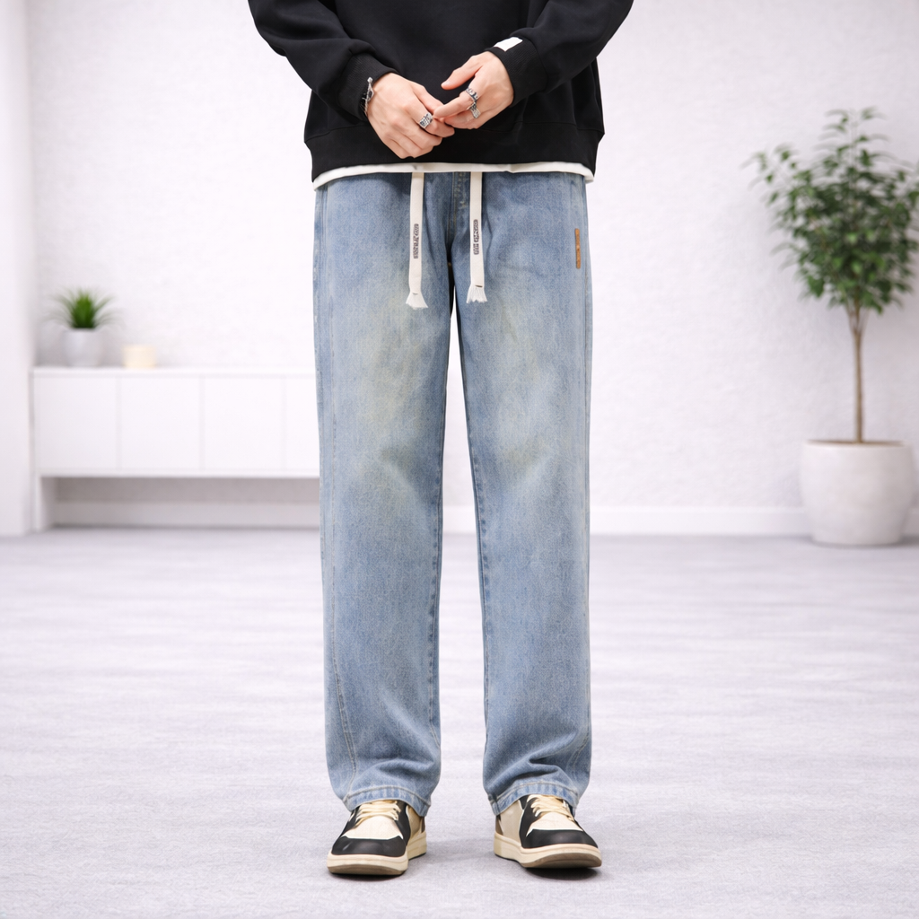 Pantalones corte recto