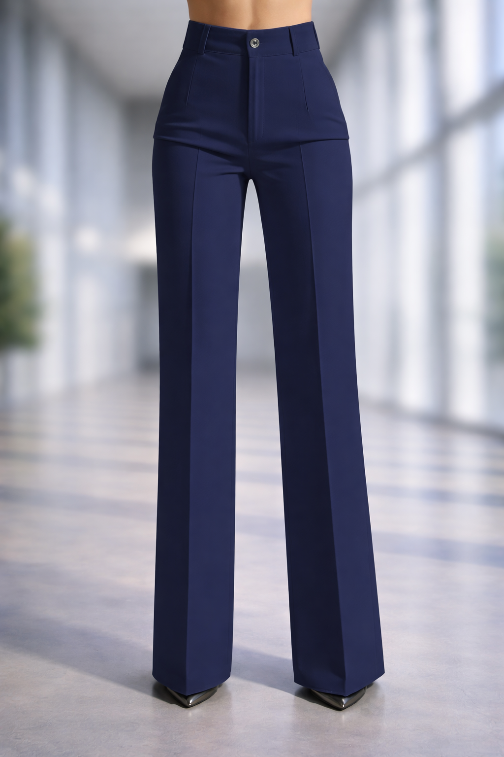 Pantalón elegante de cintura alta