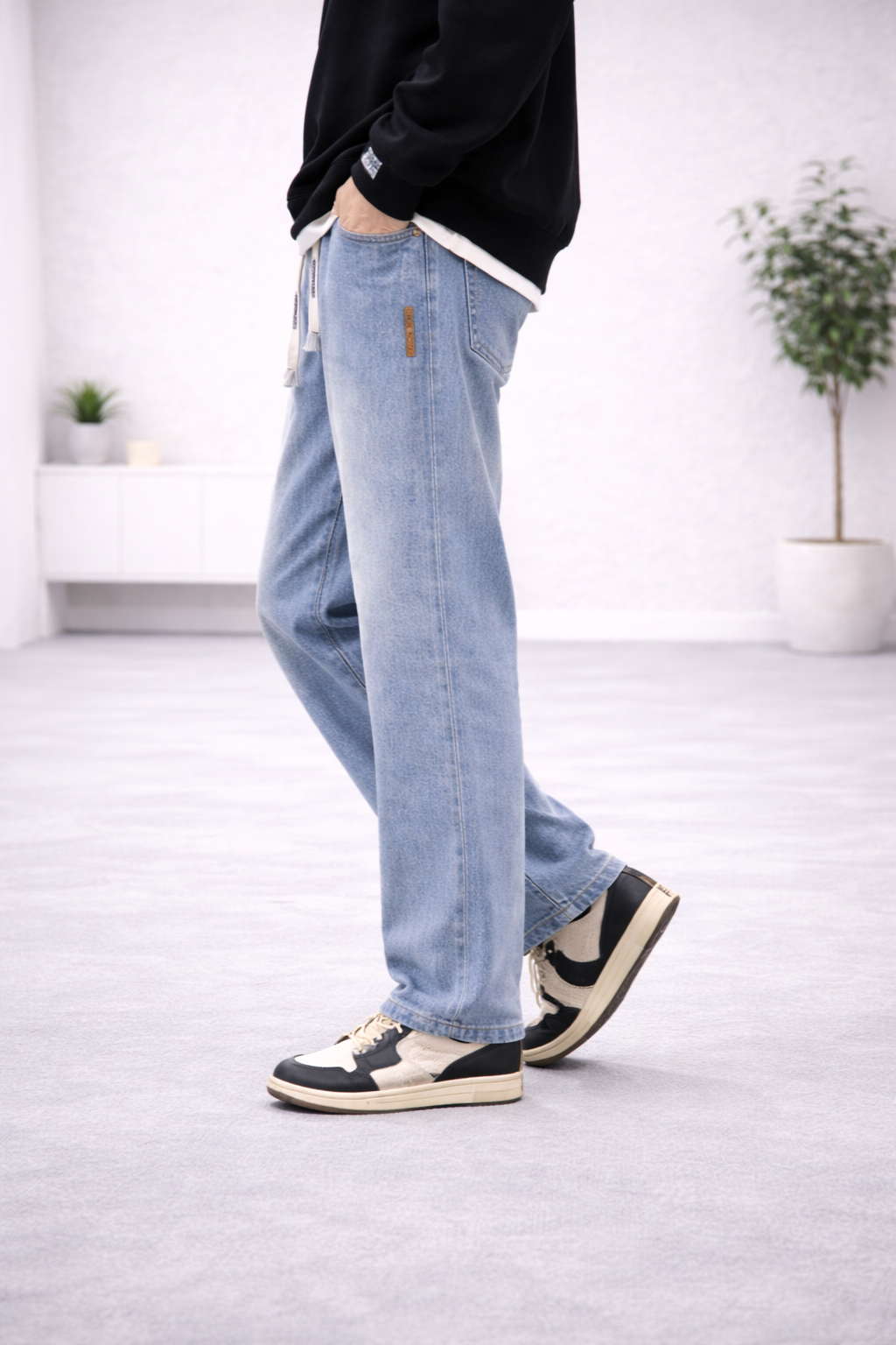 Pantalones corte recto