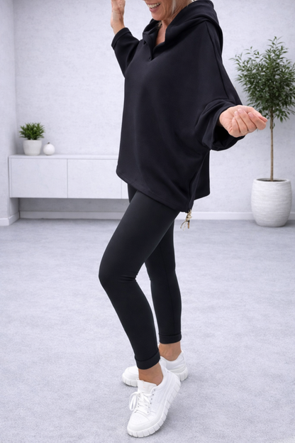 Conjunto sudadera oversize y pantalón