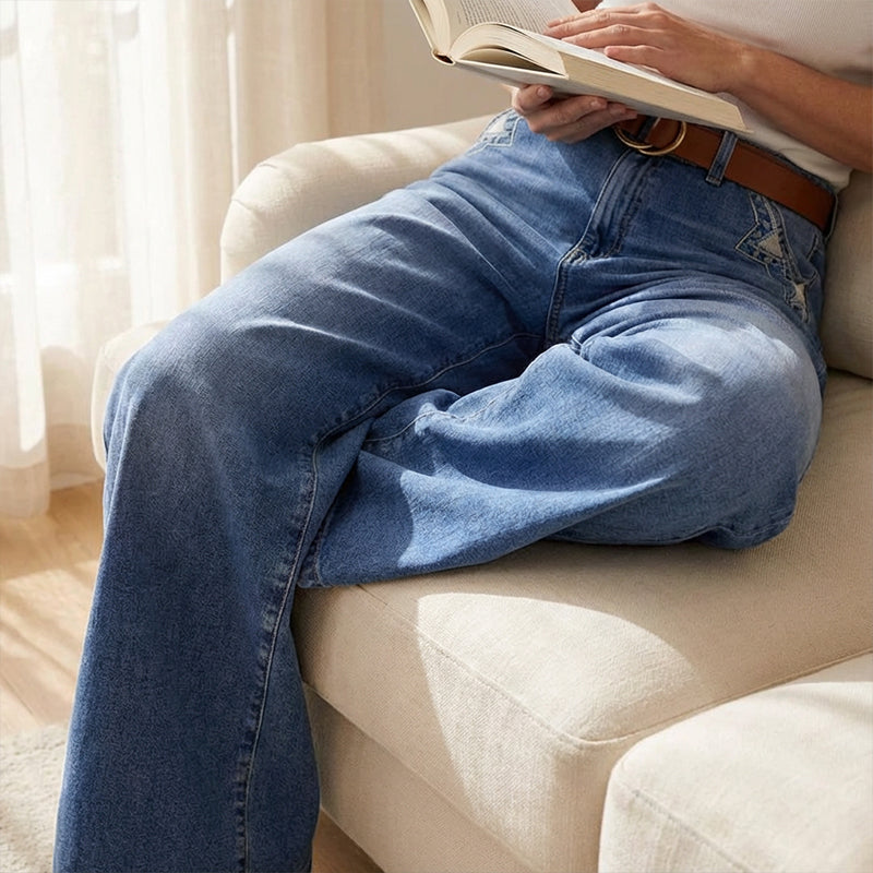 Pantalones vintage de tiro alto
